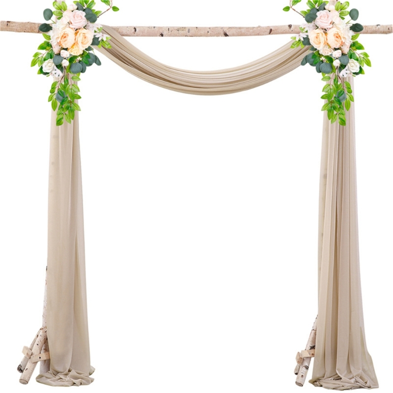 Wedding Backdrop Curtain - N7YF Lãng Mạn Ngọc Trai Voan