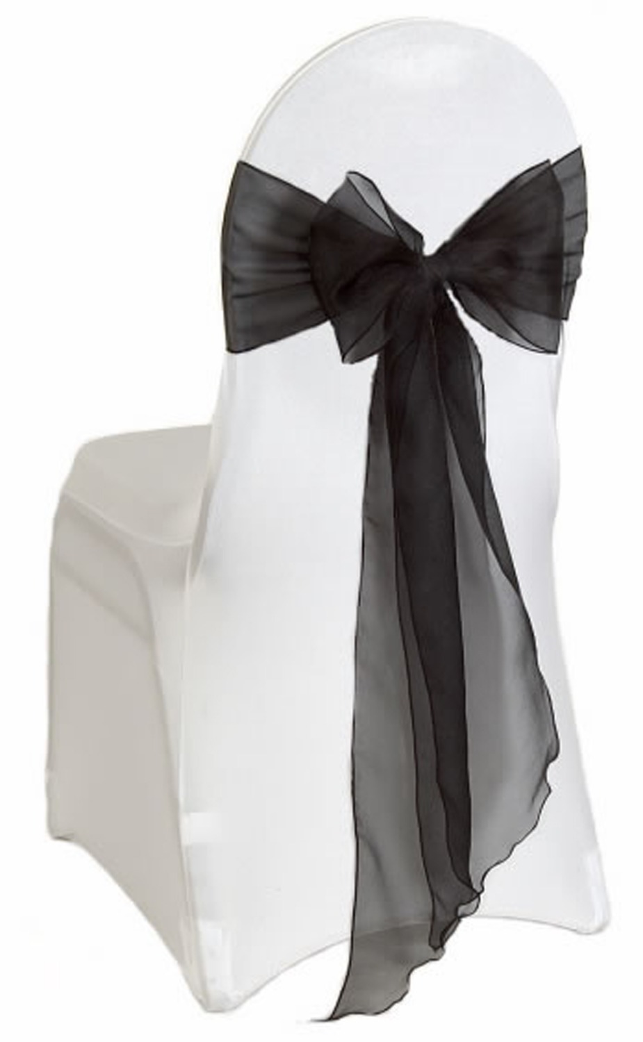 Chair Sash Organza - TỊCH NEW BOWS 50 cái/lốc Đen