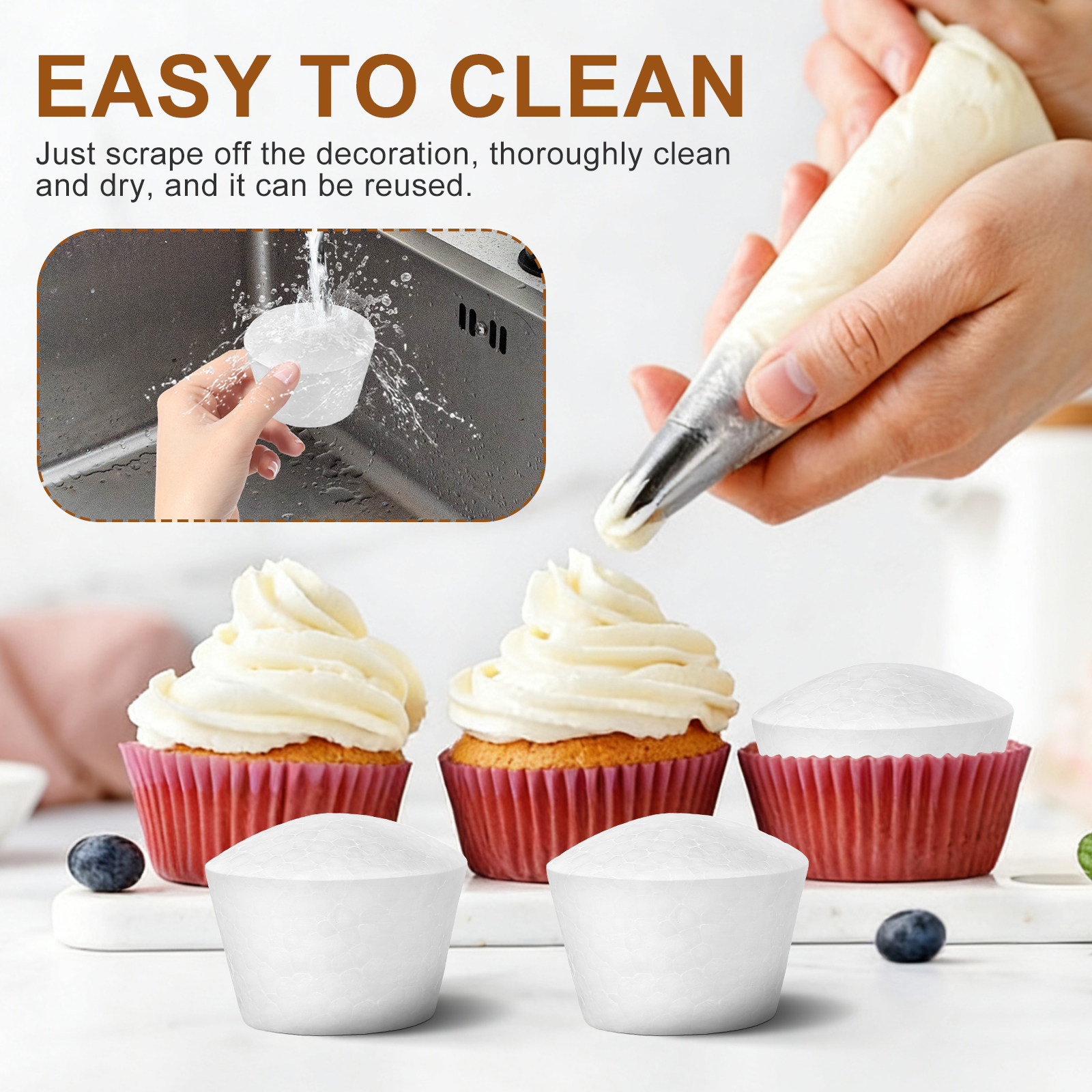 20Pcs Cake DIY Cupcake Foams S - đánh giá và giá Wedding Cake Supply
