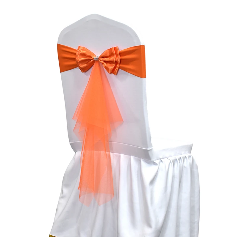 10 50pcs Spandex Chair Sashes  - đánh giá và giá Chair Sash Organza