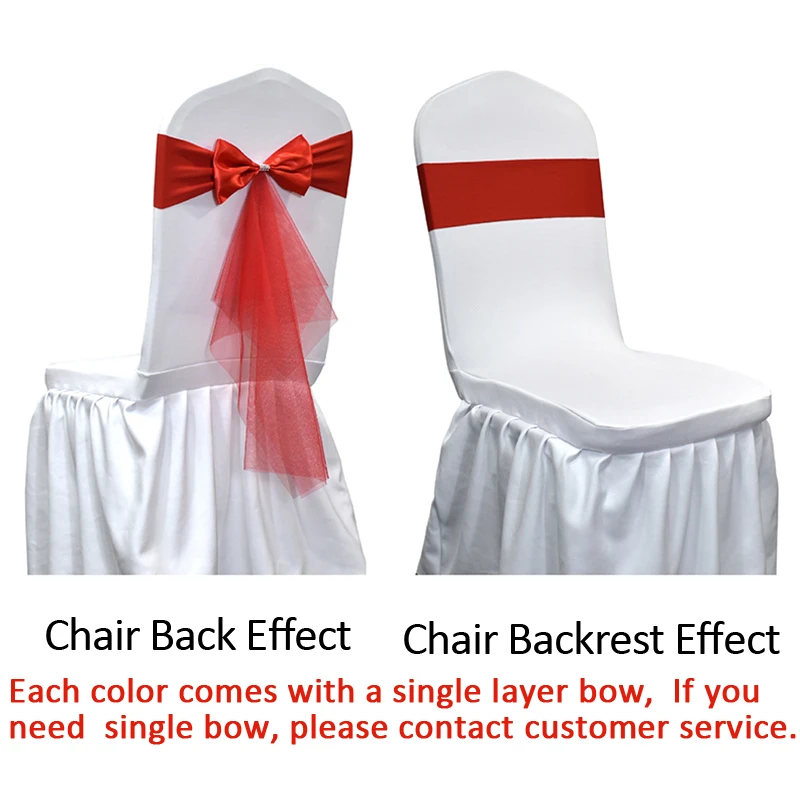 10 50pcs Spandex Chair Sashes  - đánh giá và giá Chair Sash Organza