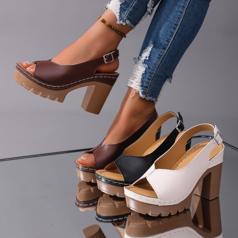 Women's Sandals Chunky High He - đánh giá và giá Wedding Fx