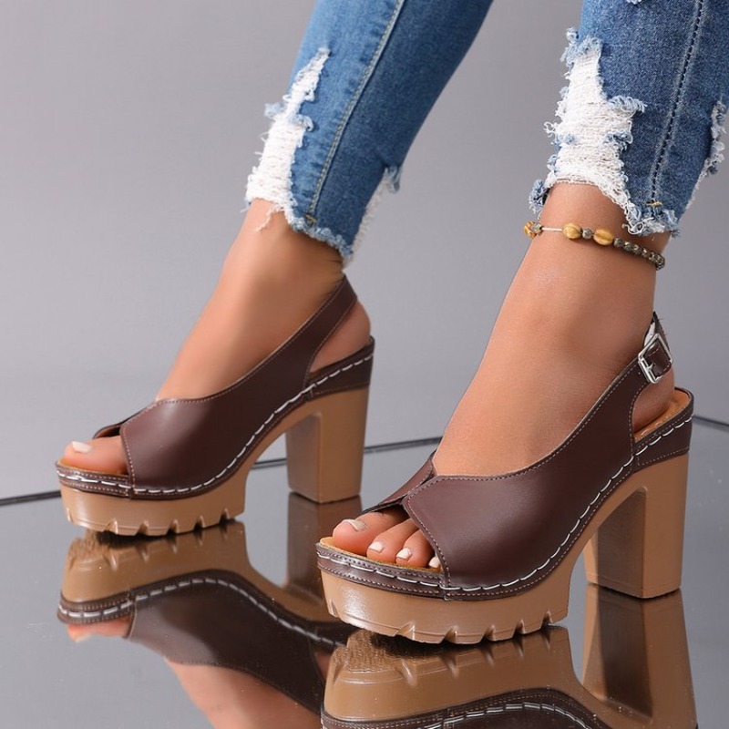 Women's Sandals Chunky High He - đánh giá và giá Wedding Fx