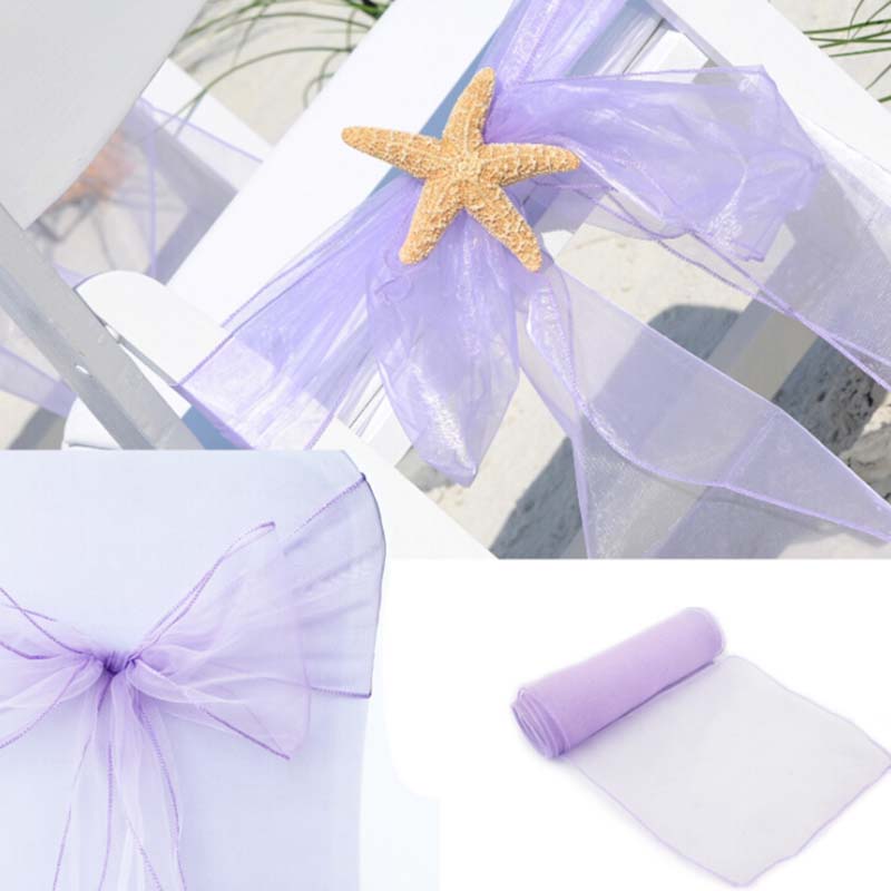 25Piece 18x275cm Wedding Organ - đánh giá và giá Chair Sash Organza