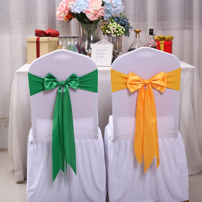 25 Con Satin Spandex Ghế Ban N - đánh giá và giá Chair Sash Organza