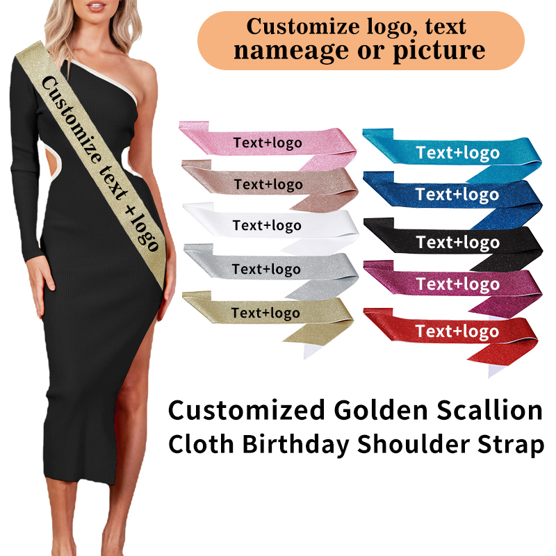 Diy Custom Glitter Satin Sash  - đánh giá và giá Bride Tribe Sash